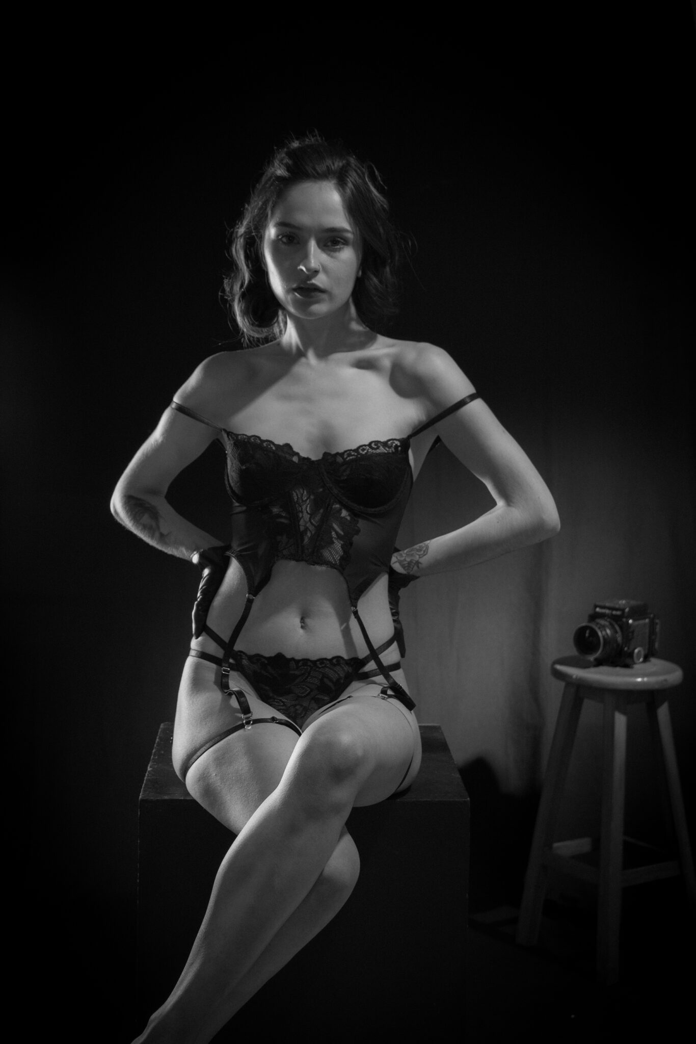 bionde femme noir03916